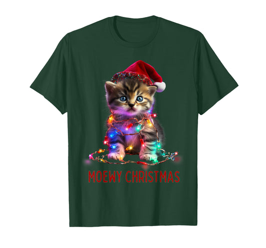 Moewy Christmas - Cat Xmas T-Shirt
