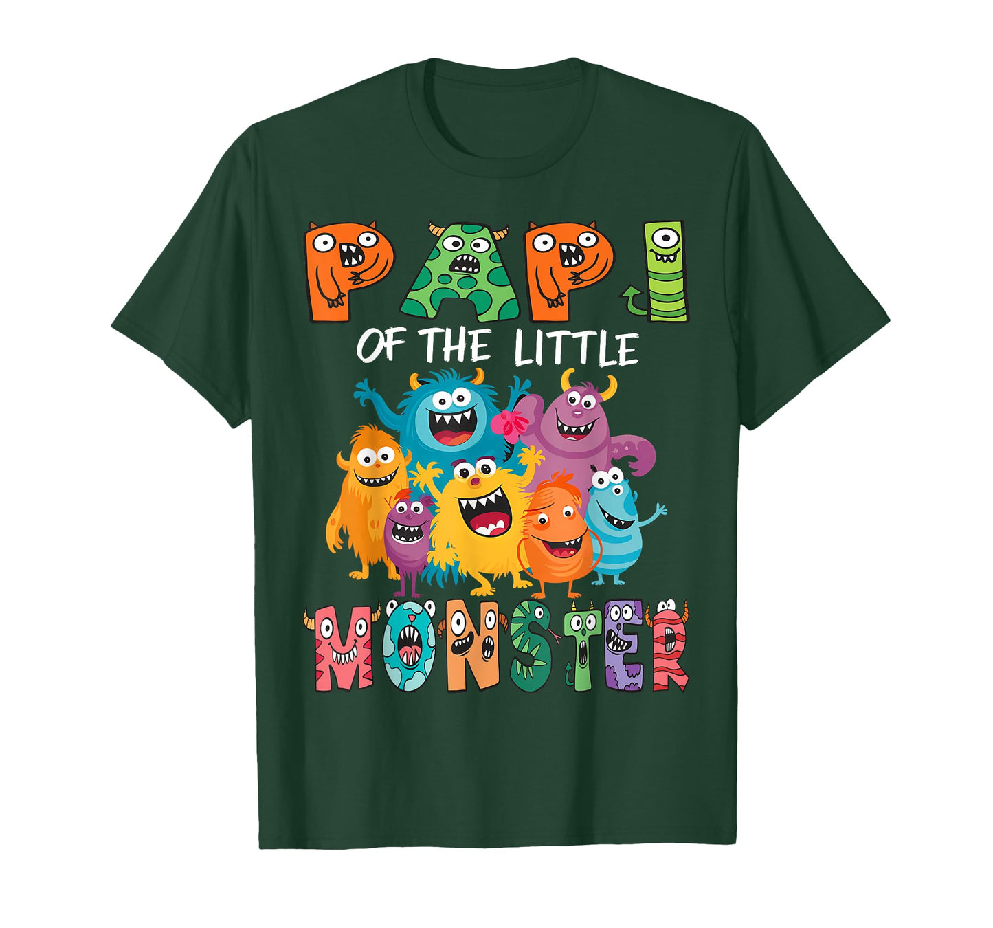 Papi Of The Little Monster Kids 1St Birthday Party T-Shirt