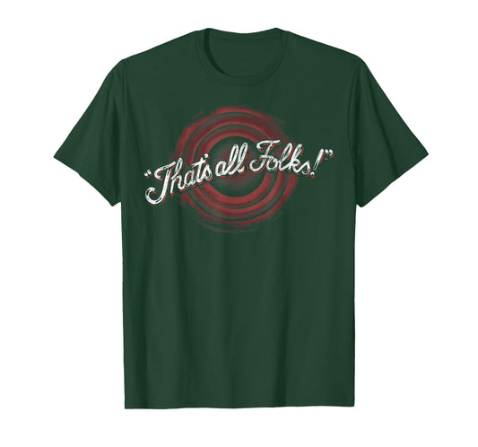 Looney Tunes Classic Thats All Folks T-Shirt
