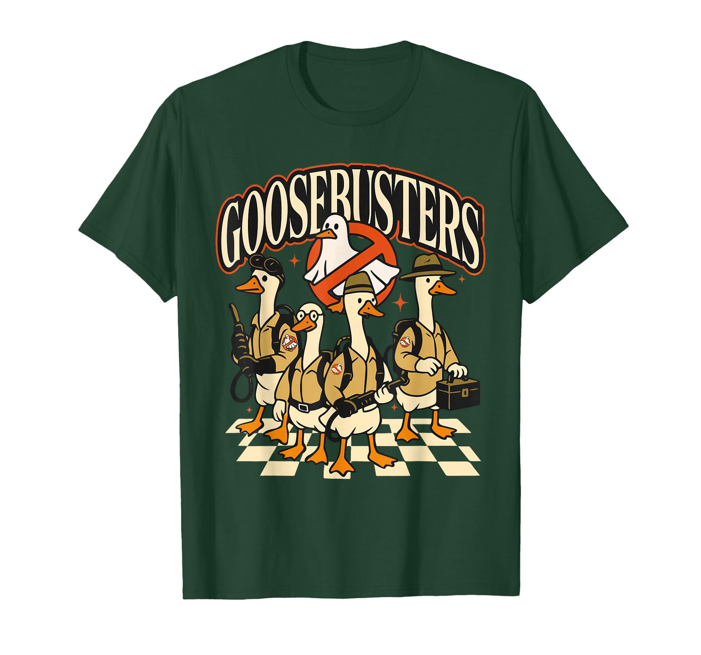 Goosebusters Halloween Goose Spooky Goosey Funny Meme Trendy T-Shirt