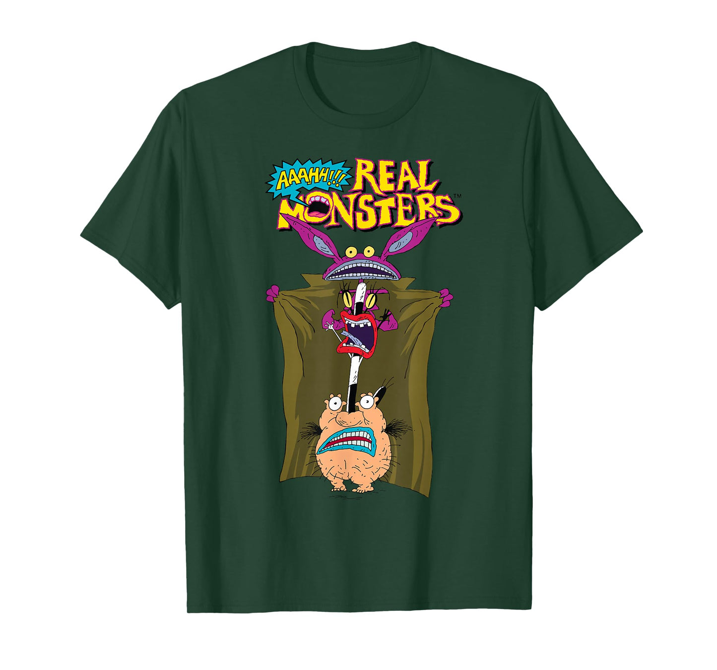 Nickelodeon AAAHH Real Monsters Trench Coat Disguise T-Shirt T-Shirt