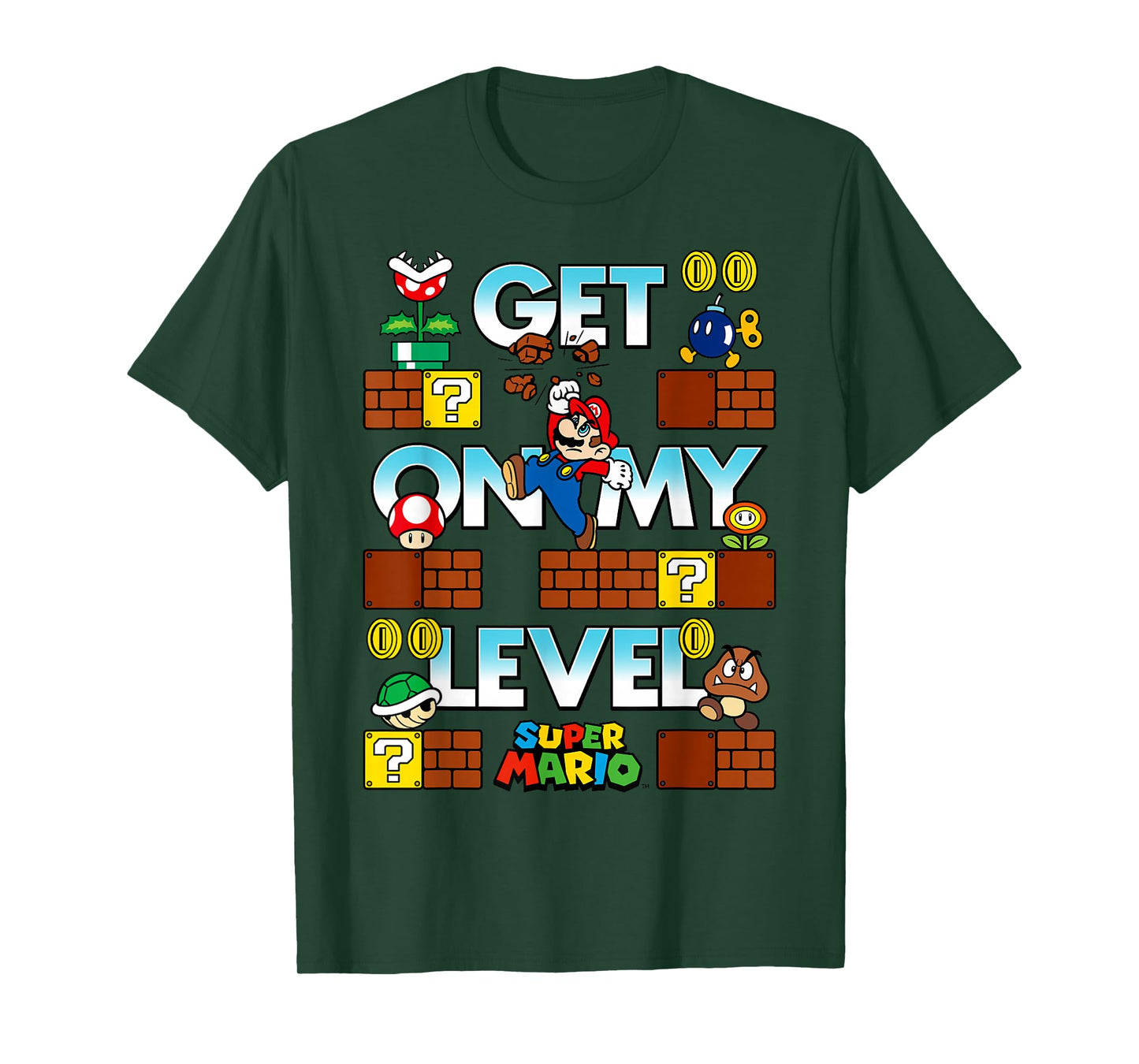 Super Mario Get On My Level Game Play Poster T-Shirt