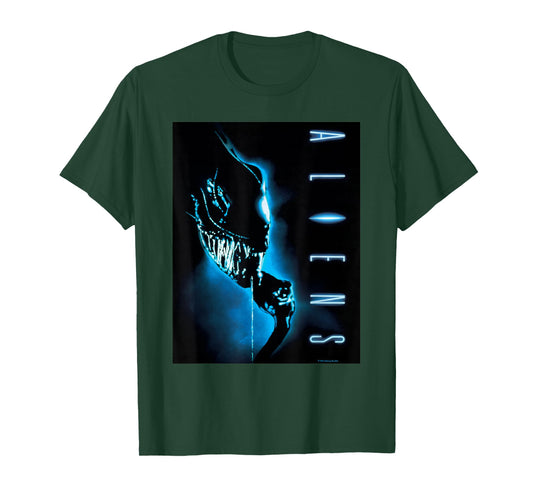 Aliens Xenomorph Retro Movie Poster T-Shirt