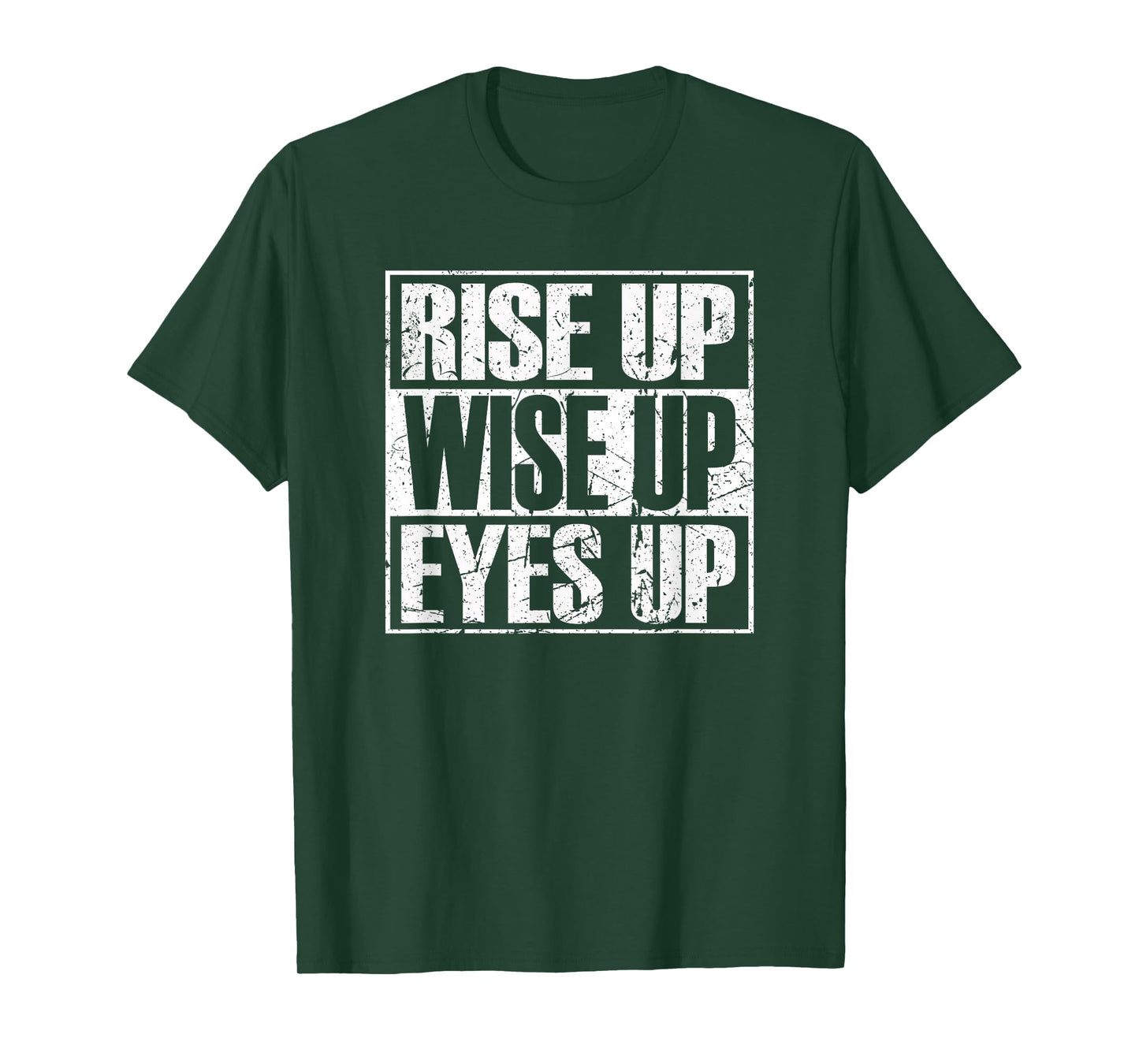 Rise up Wise up Eyes up Vintage Retro Motivational Gift T-Shirt