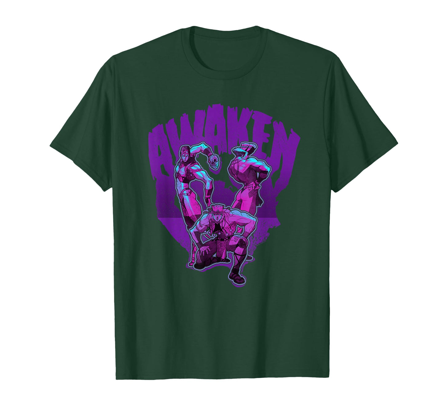 JoJo's Bizarre Adventure Pillar Men Awaken My Masters Anime T-Shirt