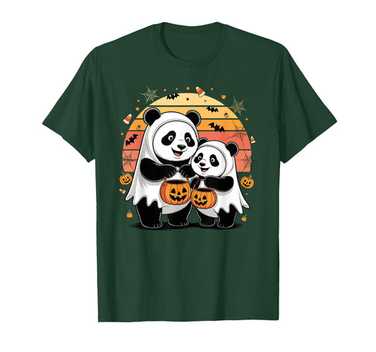 Halloween Panda Bear Pandas Ghost T-Shirt