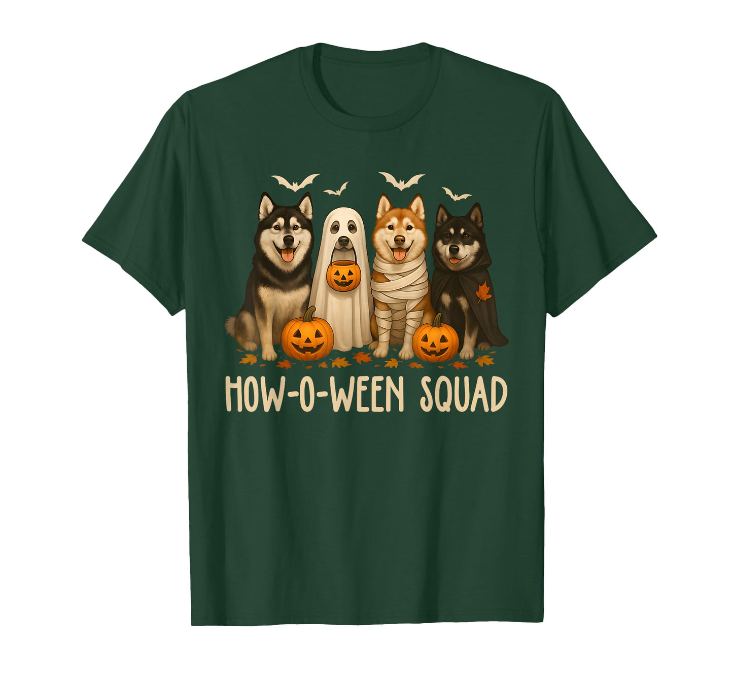 Halloween Ghost Husky Dog Mom Husky Lover Men Women Kid T-Shirt