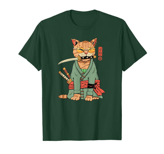 Zoro Cat Warrior T-Shirt