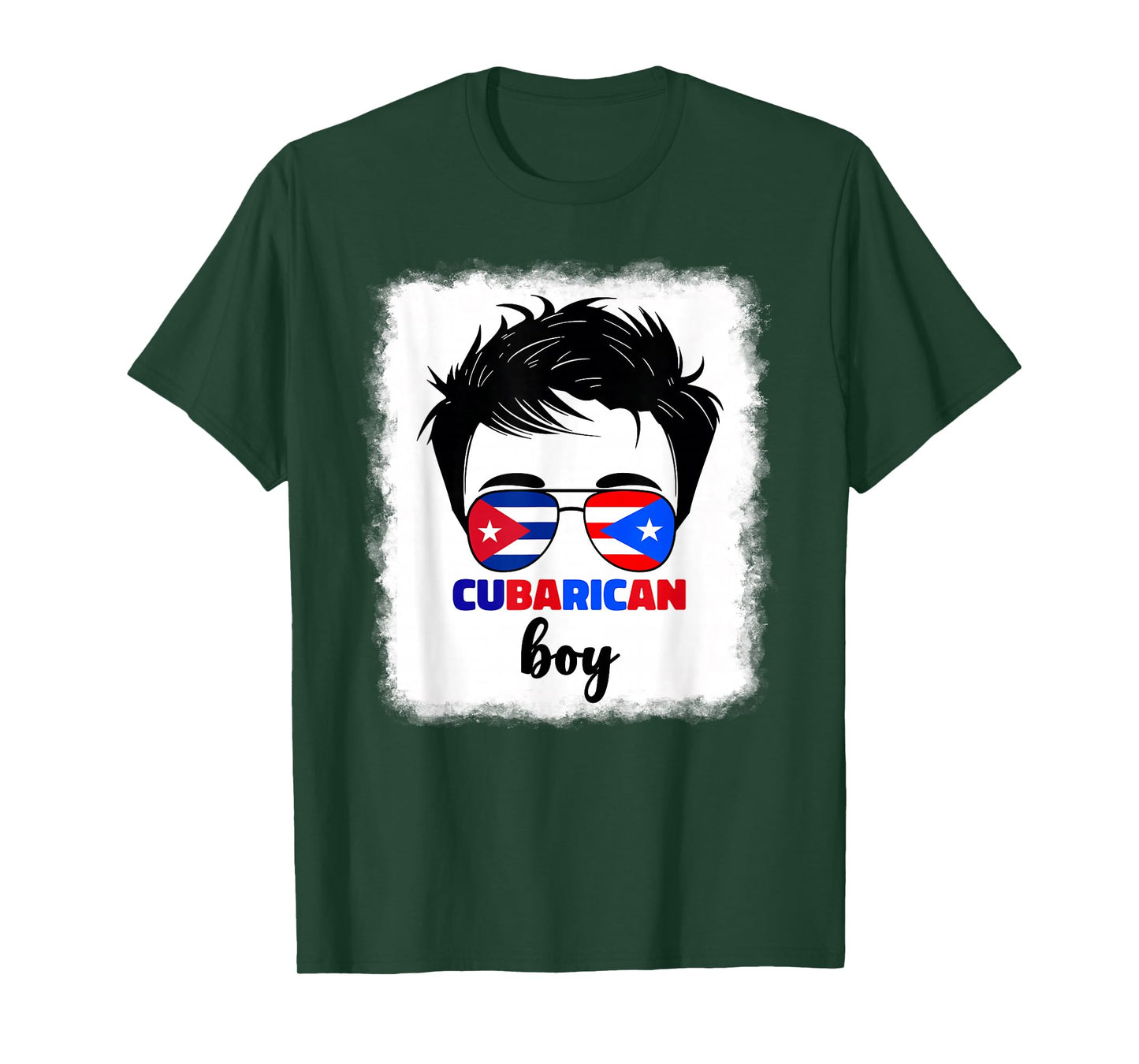Half Cuban And Puerto Rican Rico Cuba Cubarican Kids Boys T-Shirt