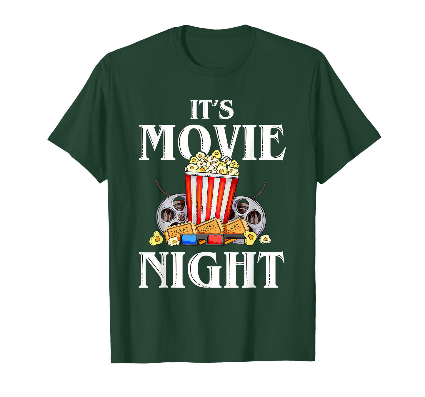 Family Movie Night Outfit for Men Women Kids - Movie Lover T-Shirt