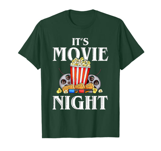 Family Movie Night Outfit for Men Women Kids - Movie Lover T-Shirt