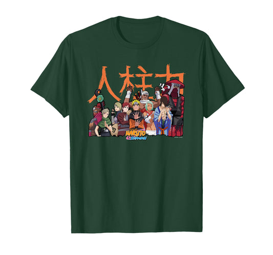 Naruto Shippuden Jinchuuriki Group Anime T-Shirt