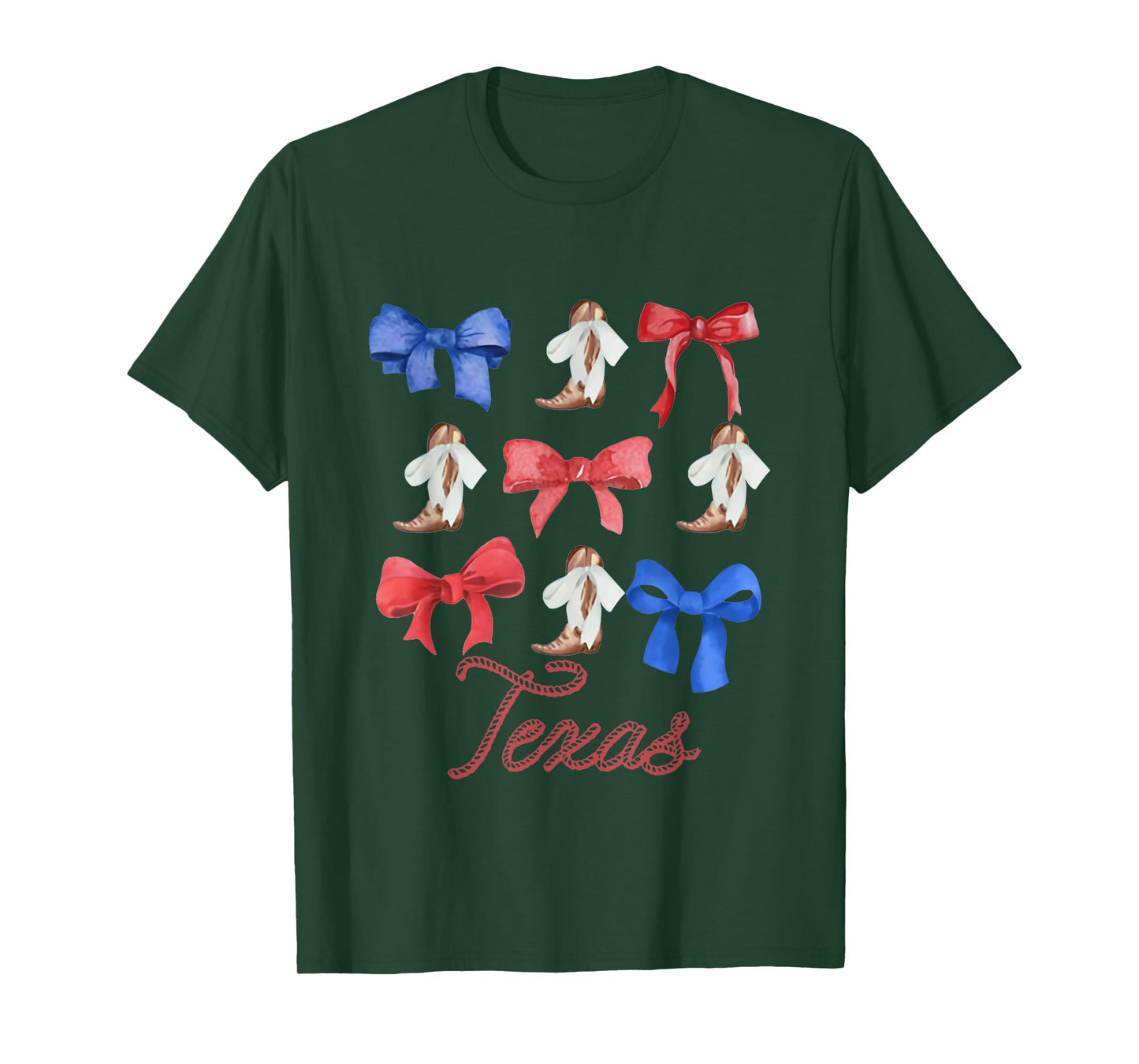 Coquette Bow Texas Cowgirl, Cute Houston T-Shirt