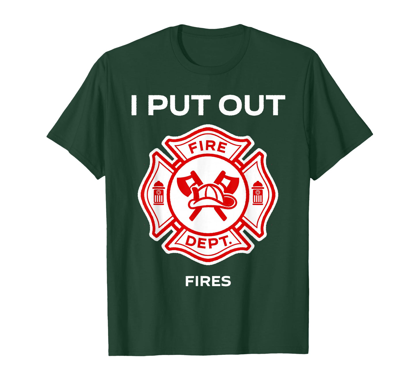 I Put Out Fires Firefighter Halloween Costume Firemen Men T-Shirt
