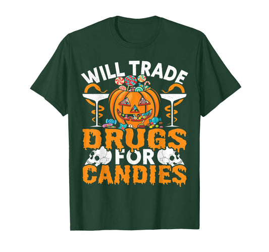 Funny Pharmacy Tech Will Trade Drugs For Candies Pharmacist T-Shirt