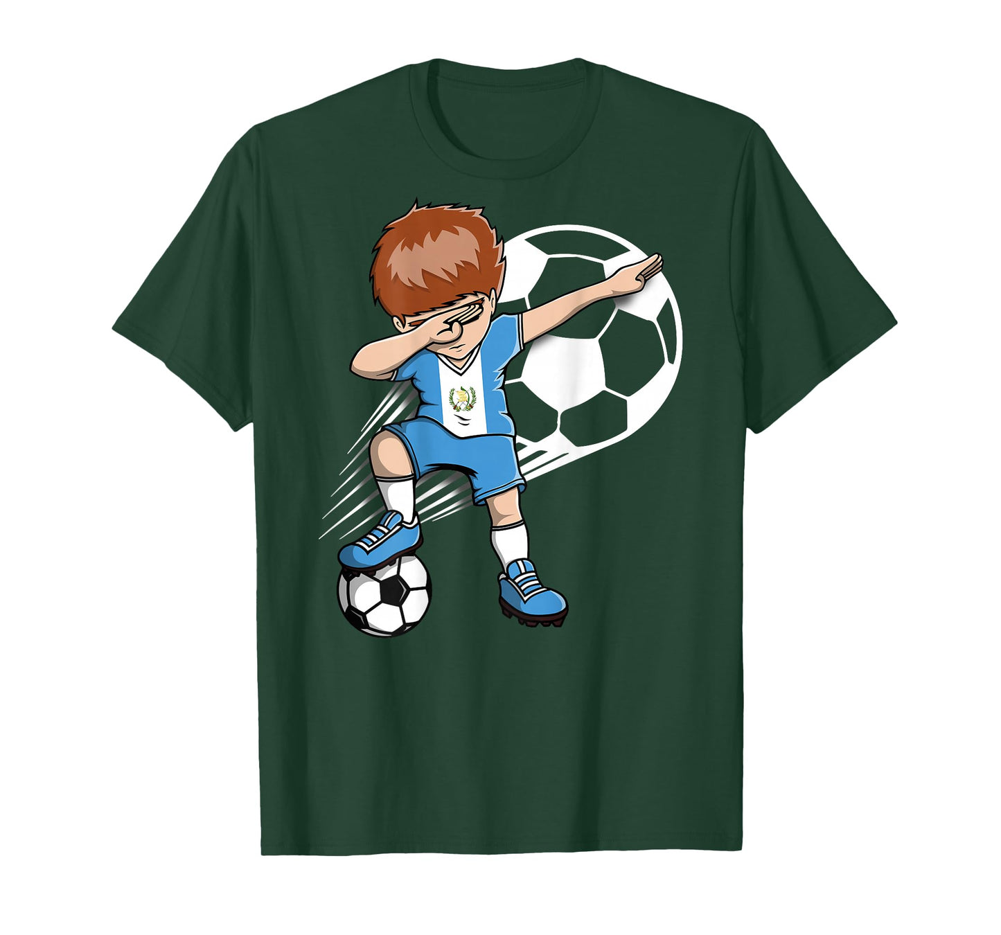 Dabbing Soccer Boy Guatemala Jersey Guatemalan Football Fans T-Shirt