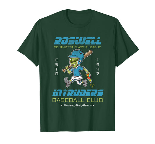 Roswell NM Intruders Minor League Retro Baseball Team T-Shirt