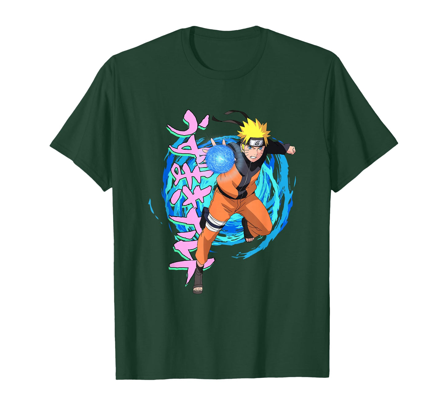 Naruto Shippuden Blue Spirals Rasengan Anime T-Shirt