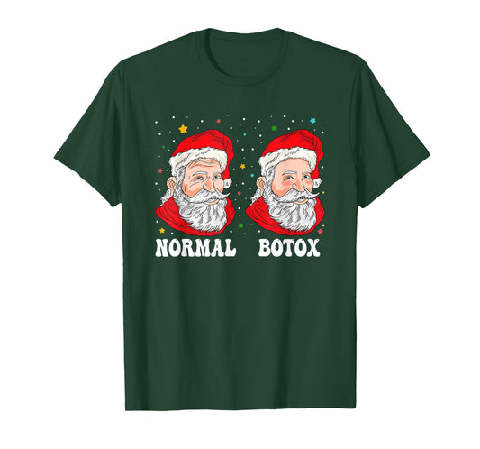 Botox Humor Santa Womens Plastic Surgeon Botox Christmas T-Shirt