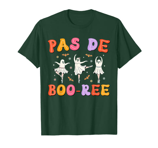 Pas de Boo-rée Ghost Ballet Dancer Halloween Dance Teacher T-Shirt
