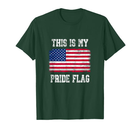 Patriotic American This is My Pride Flag USA T-Shirt