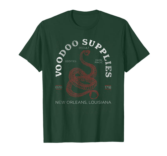 Voodoo Supplies New Orleans Louisiana, Creepy Occult Lover T-Shirt