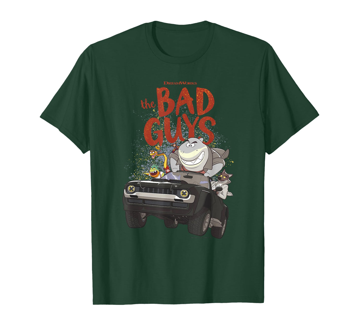 The Bad Guys Group Getaway Vehicle Poster T-Shirt
