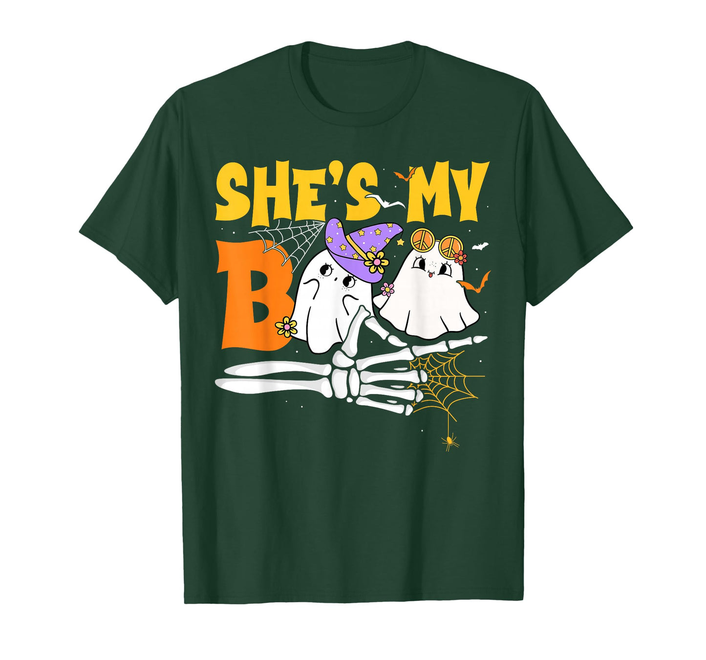 She’s My Boo He's My Boo Ghosts Matching Couple Halloween T-Shirt