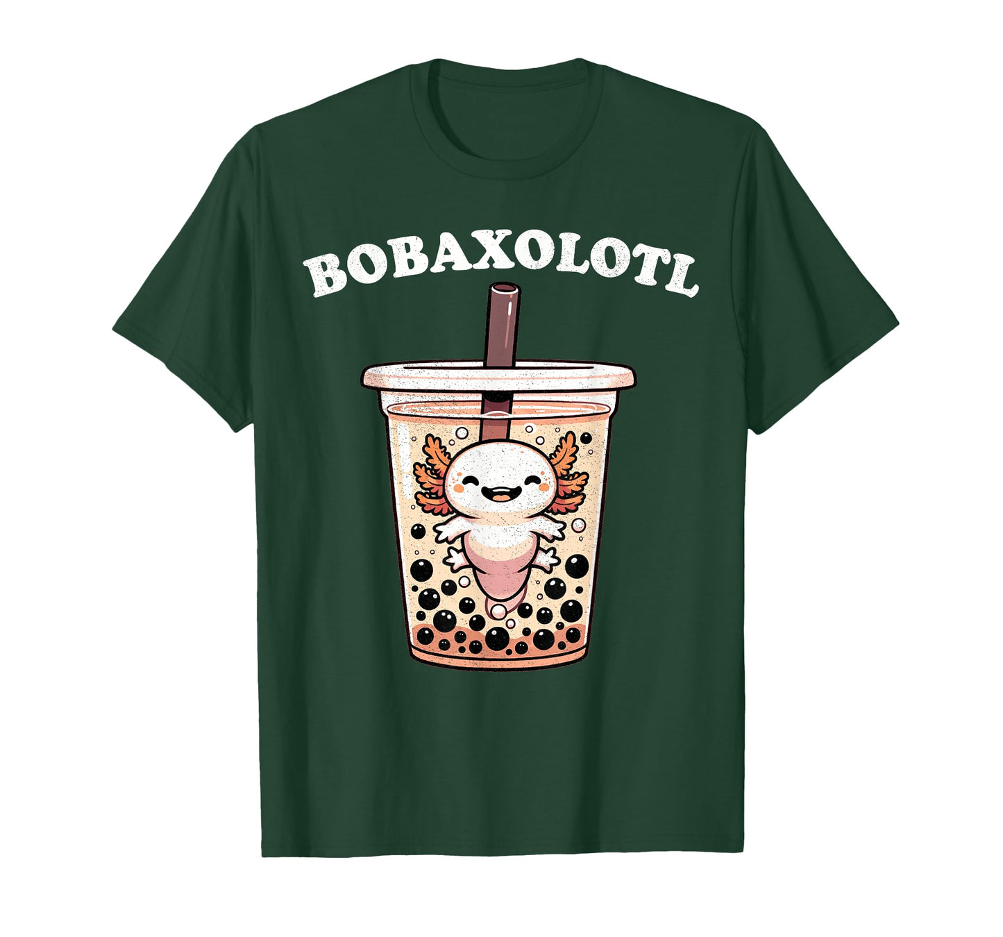 Axolotl Boba Tea Bubble Tea Milk Tea Anime Axolotl Funny T-Shirt