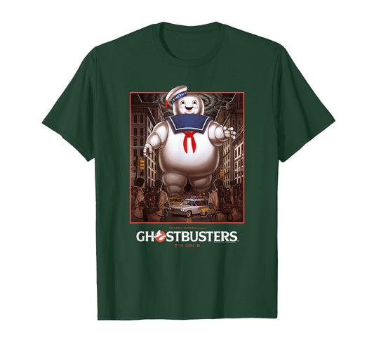 Ghostbusters Ghostbusters vs Stay Puft Vintage Movie Poster T-Shirt
