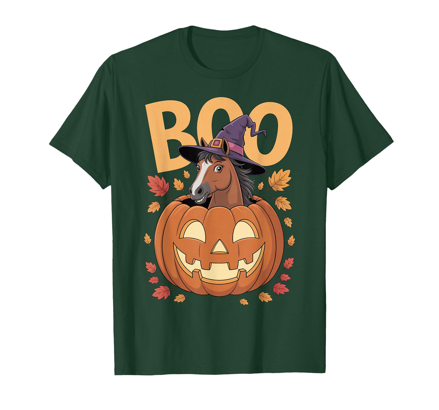 Horse Costume on Pumpkin Halloween Horse T-Shirt
