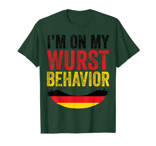 German Clothes American Oktoberfest Clothing Men Women Wurst T-Shirt