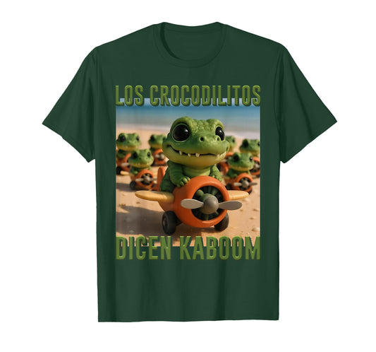 Trending AI Meme Italian Brainrot Crocodilitos Dicen Kaboom T-Shirt
