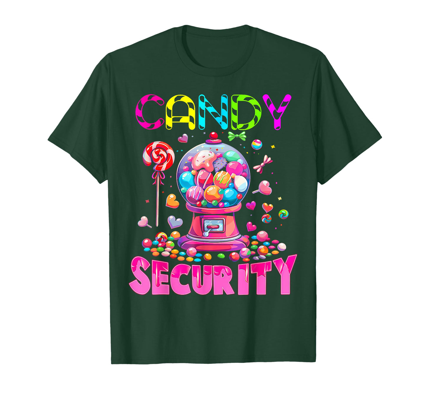 Candy Security Candyland Costume Kids Teens Adult T-Shirt
