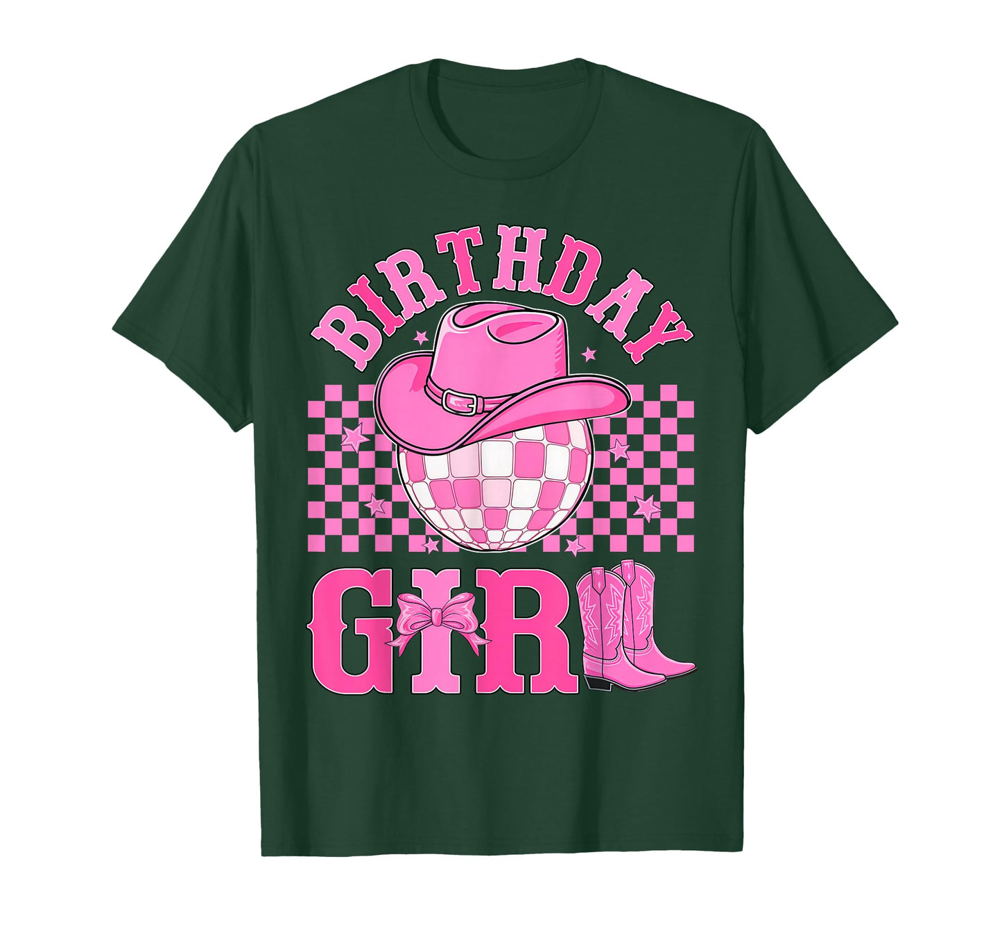 Birthday Cowgirl Western Disco Birthday Girl Party T-Shirt