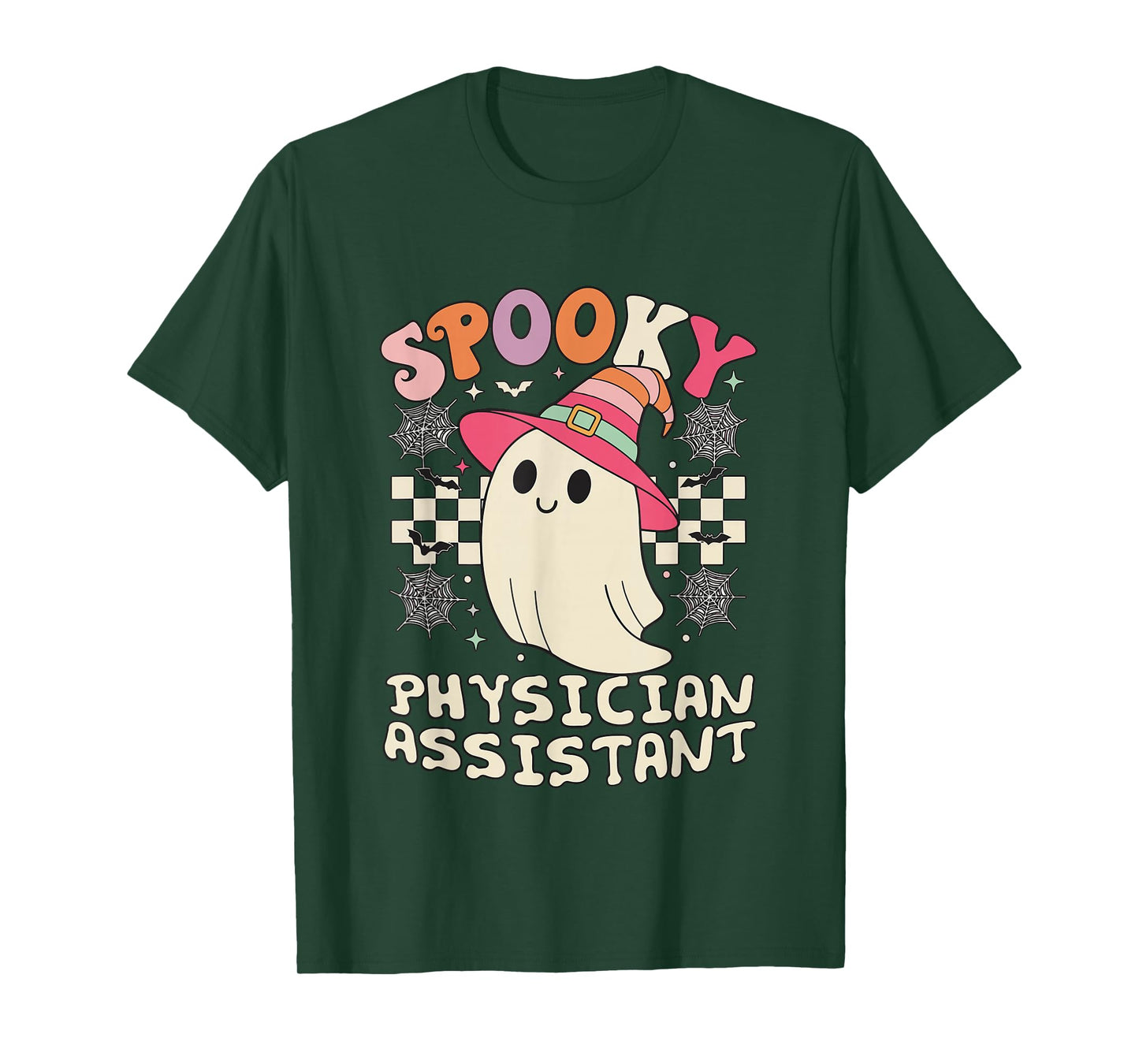 Spooky Physician Assistant Ghost Halloween T-Shirt