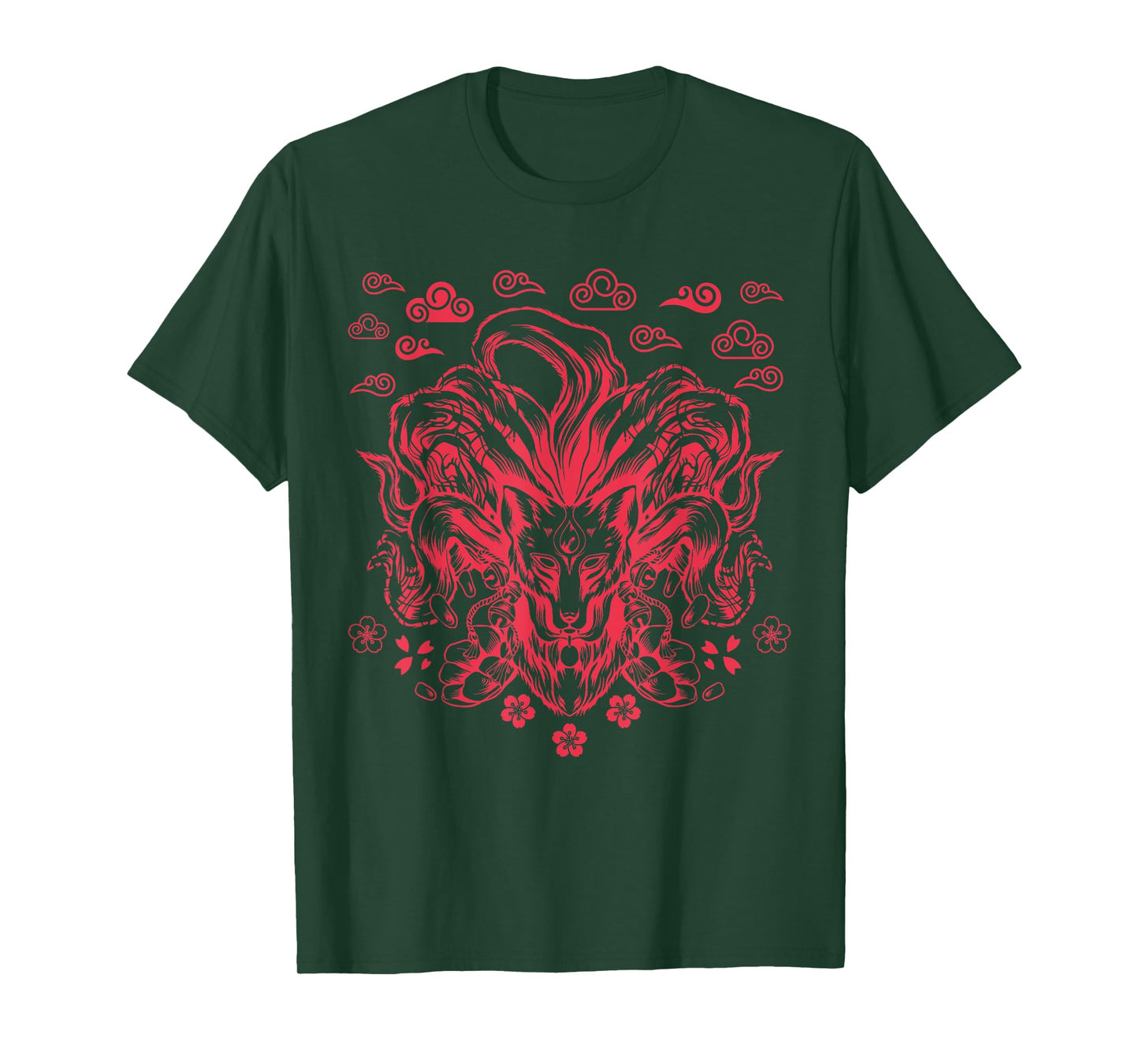 Japanese Anime Nine Tails Fox T-Shirt