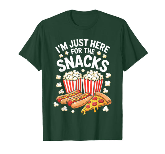 I'm Just Here For The Snacks Shirt Funny Food Lover Foodie T-Shirt