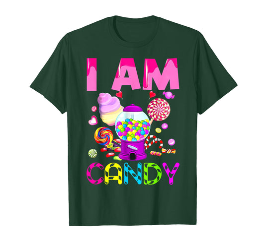 I love To Eat Candy I'm Candy Crew Funny Couple Matching T-Shirt