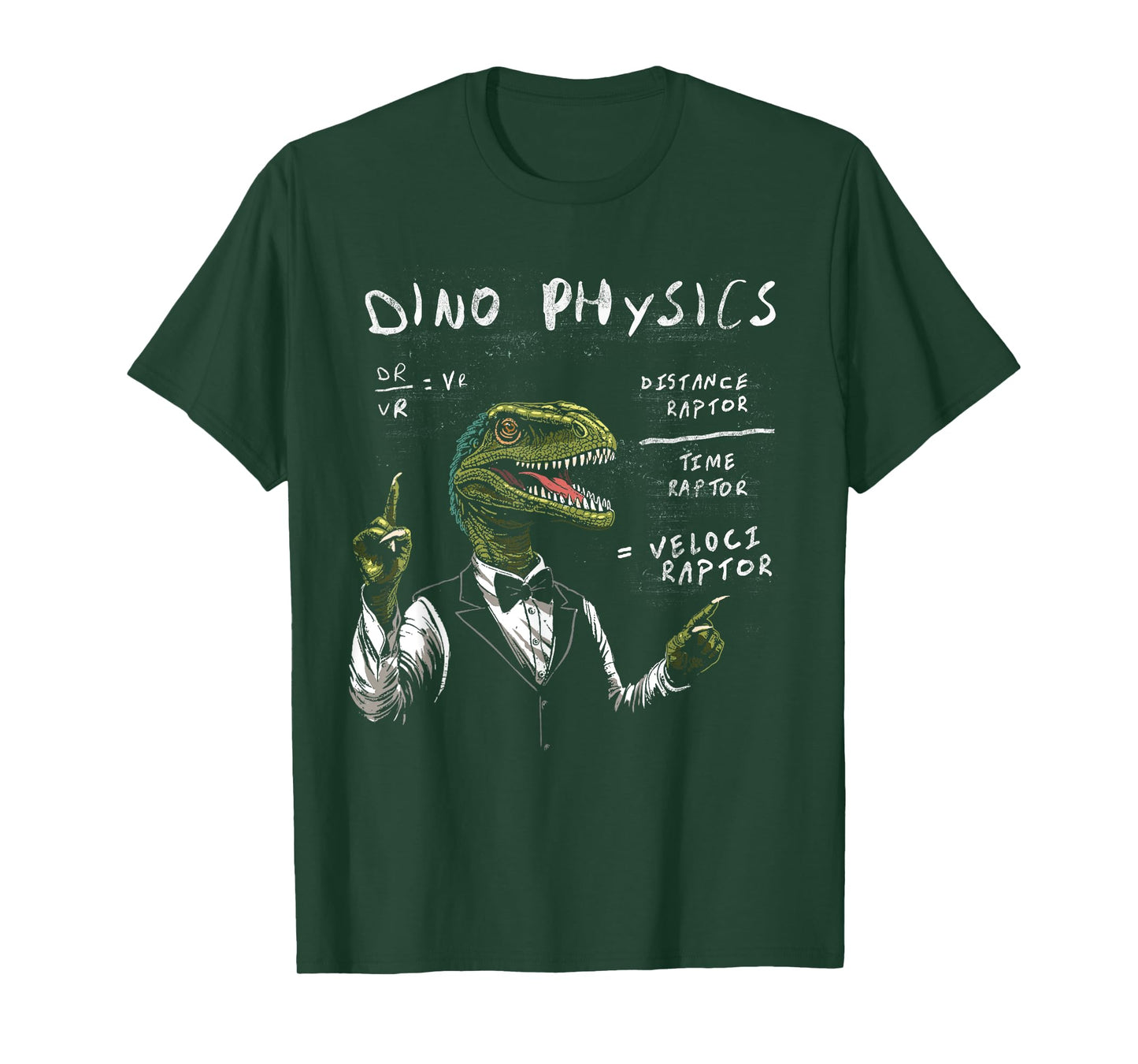 Velociraptor Physics Shirt Raptor Dinosaur Science Joke T-Shirt
