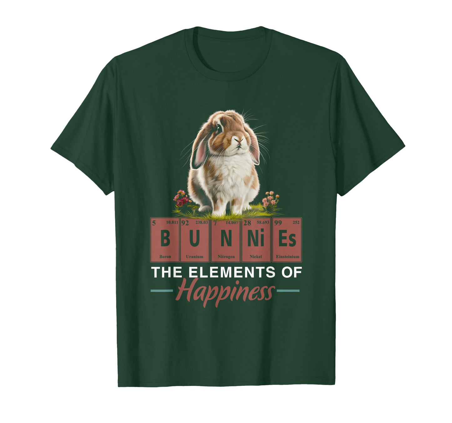 Elements of Happiness Mini Holland Lop Bunny Rabbit Lover T-Shirt