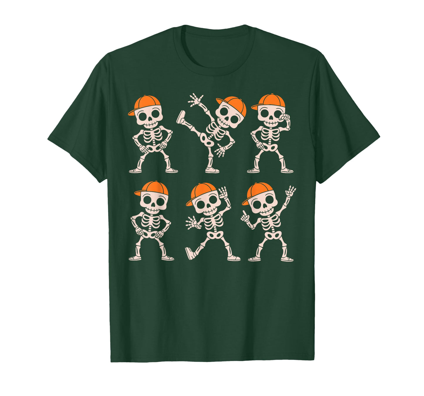 Funny Cute Dancing Skeleton Halloween Boys Kids Toddlers T-Shirt