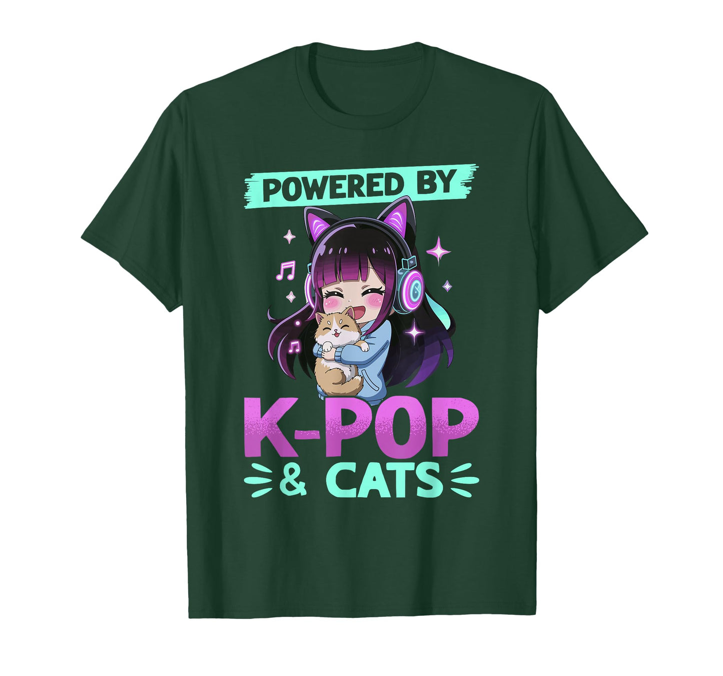 Anime K Pop & Cats Kawaii T-Shirt