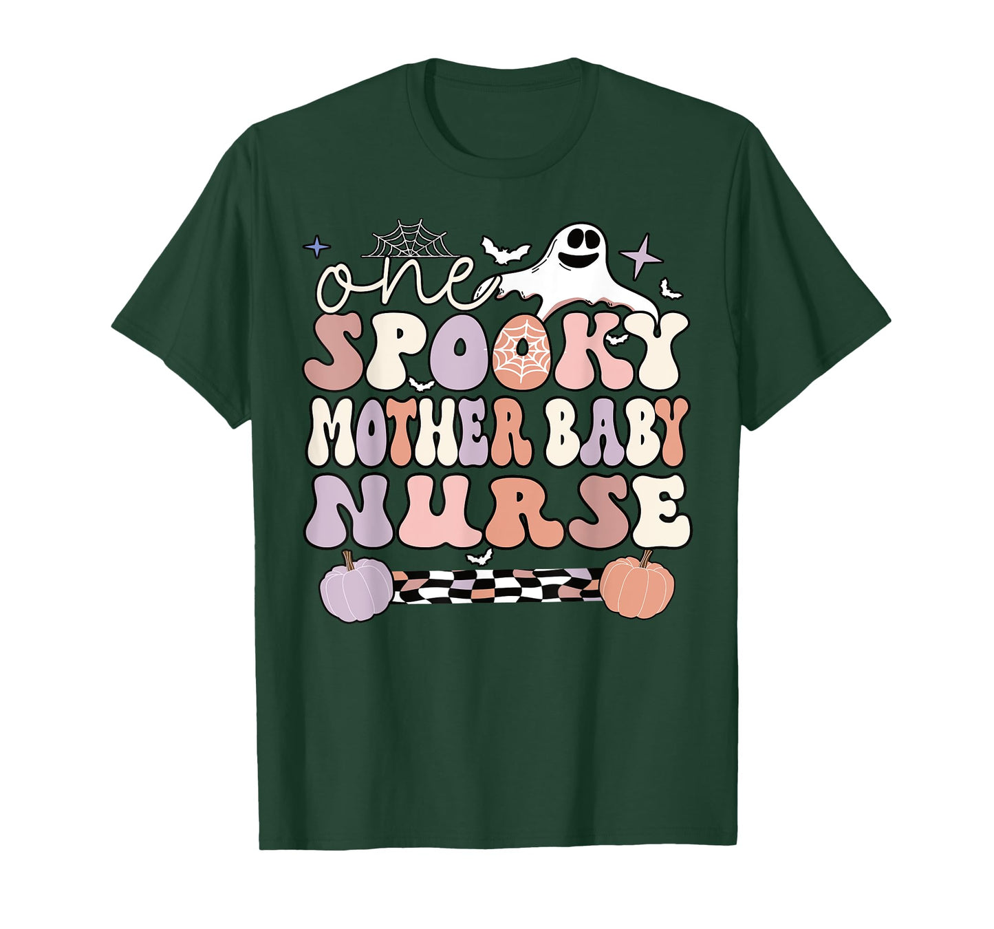 Spooky Mother Baby Nurse Halloween Postpartum Nurse T-Shirt