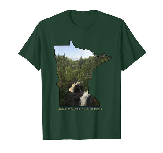 Minnesota Outline (Devil's Kettle in Judge Magney State Park T-Shirt