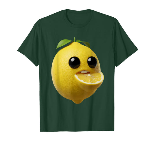 Niche Fruits Funny Lemon Meme Brainrot Surreal T-Shirt