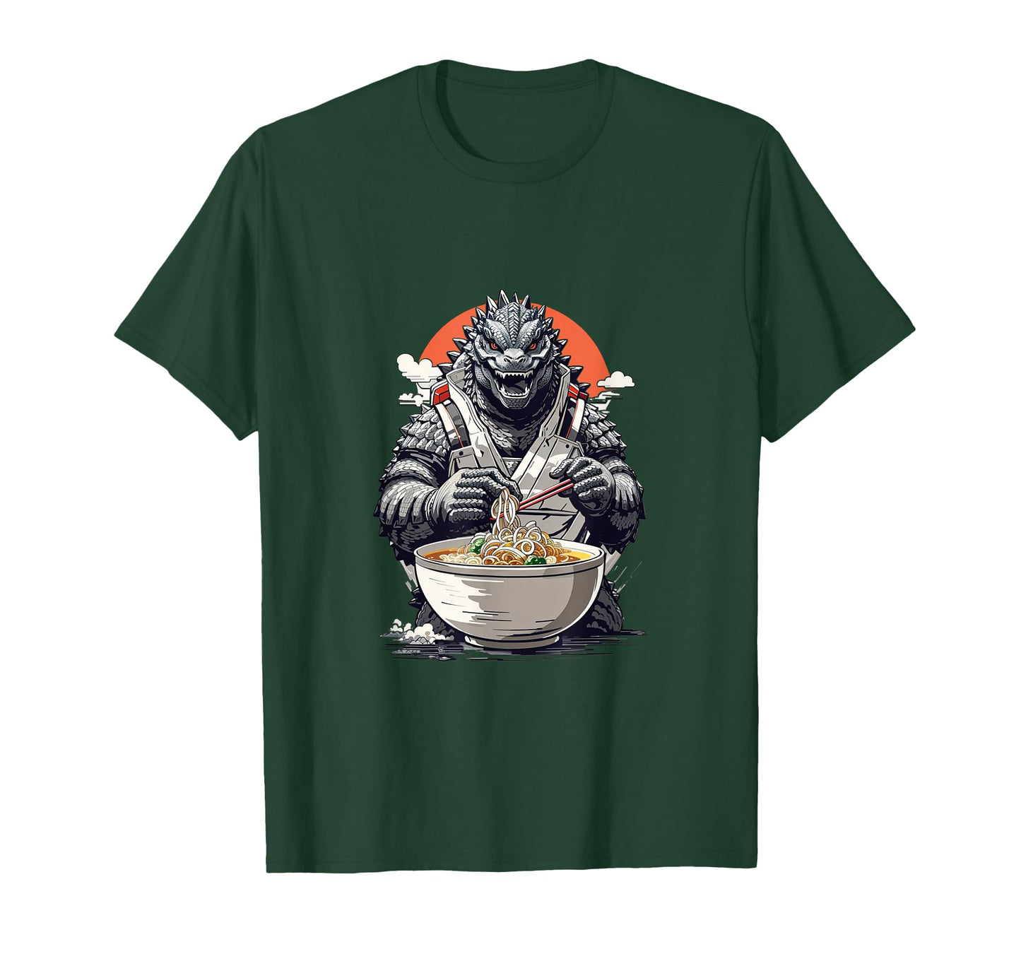 Japanese Monster Kaiju Eating Ramen T-Shirt
