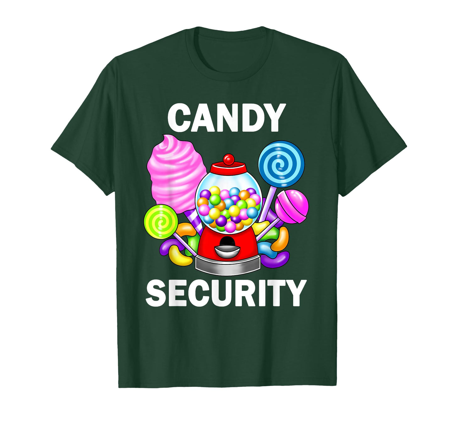 Candy Security Gumball Machine Lollipop Sweets Lover T-Shirt