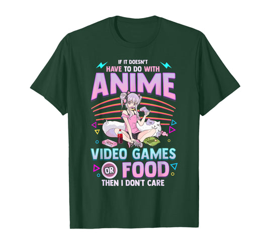 Cute Anime Gamer Girl Funny Kawaii Japanese Manga Joke T-Shirt