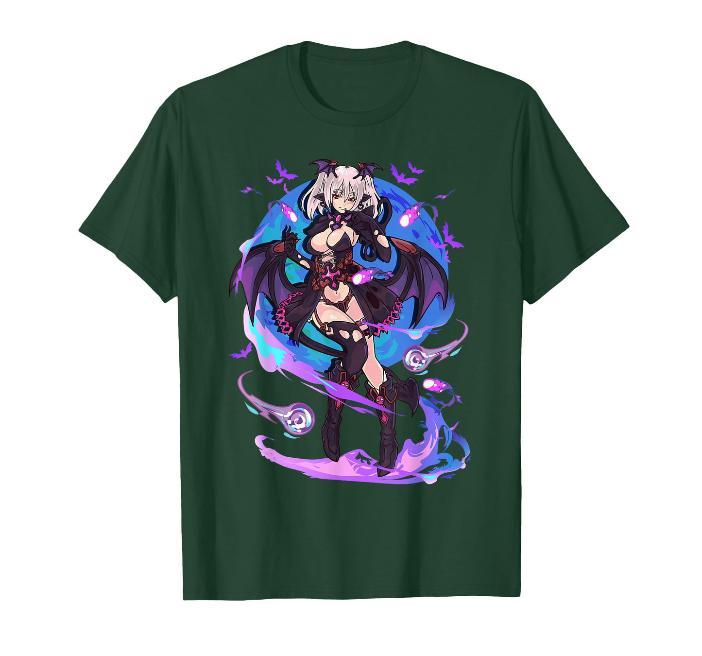 Anime Demon Girl Japanese Aesthetic Waifu Kawaii Otaku Art T-Shirt